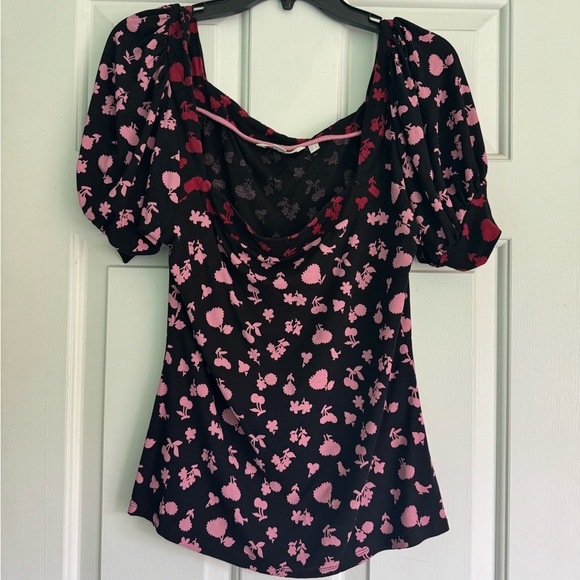 Boden Black and Pink Floral Blouse - Picture 1 of 2